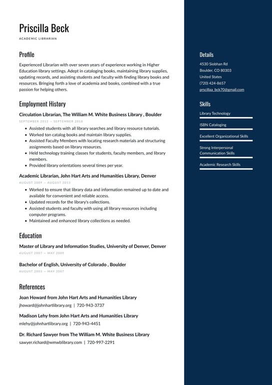 academic-librarian-resume-examples