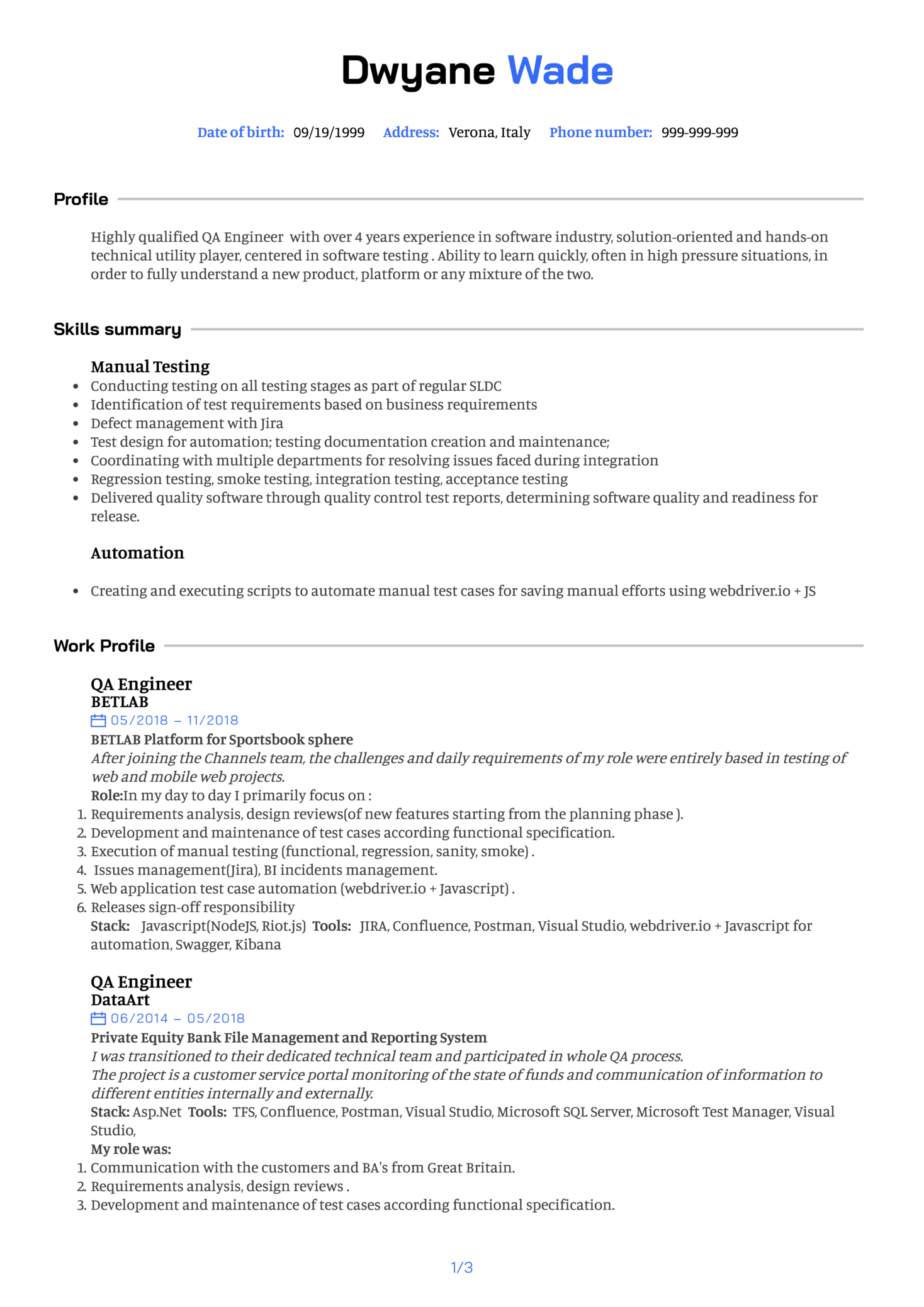 professional resume writing service
