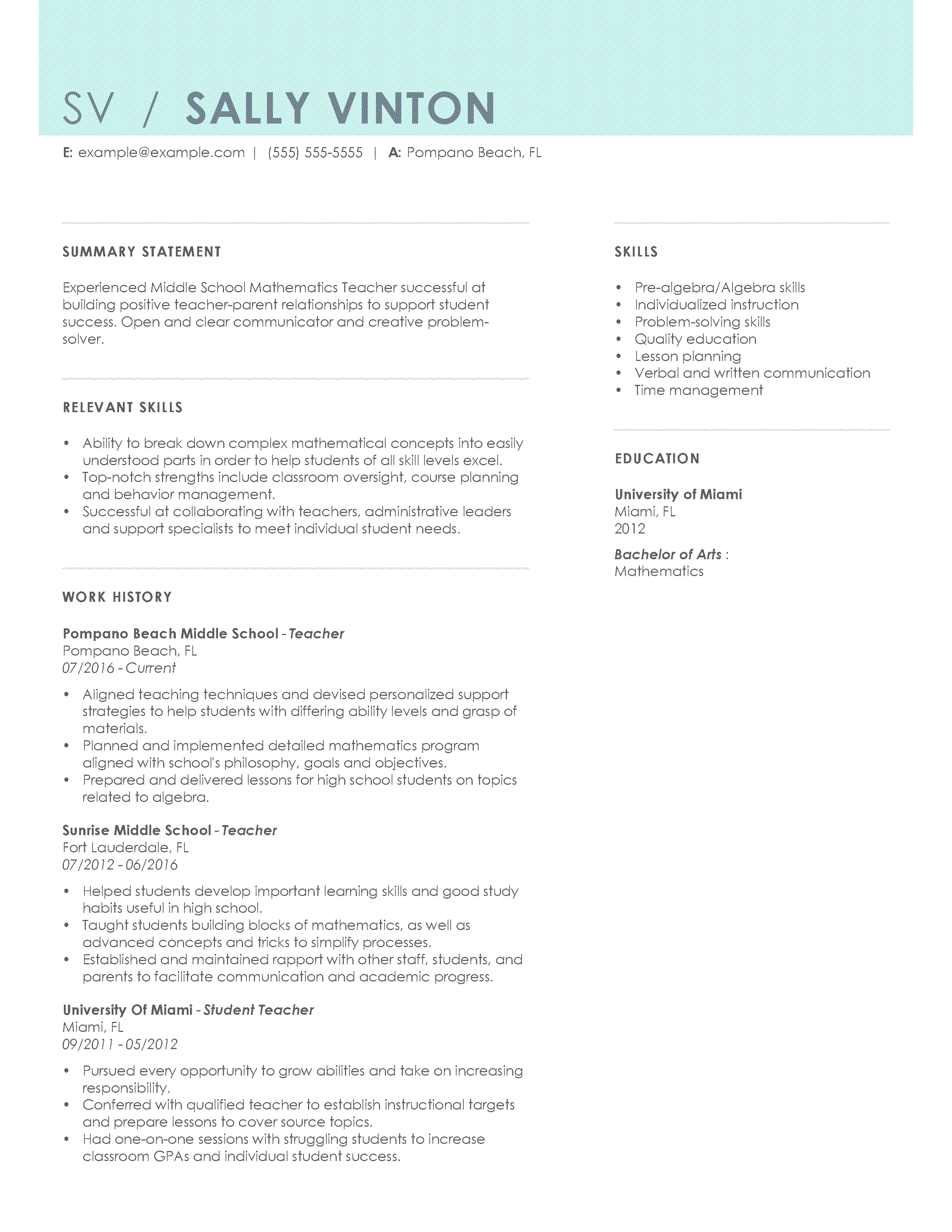 mid-career-teacher-combination-resume-sample